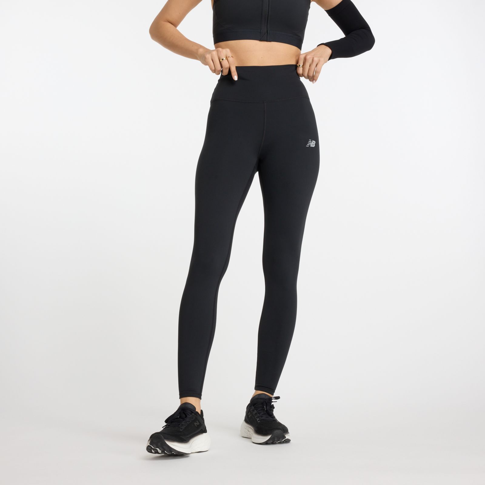 Adidas Trefoil Logo High Waisted Leggings Womens Size S Black White