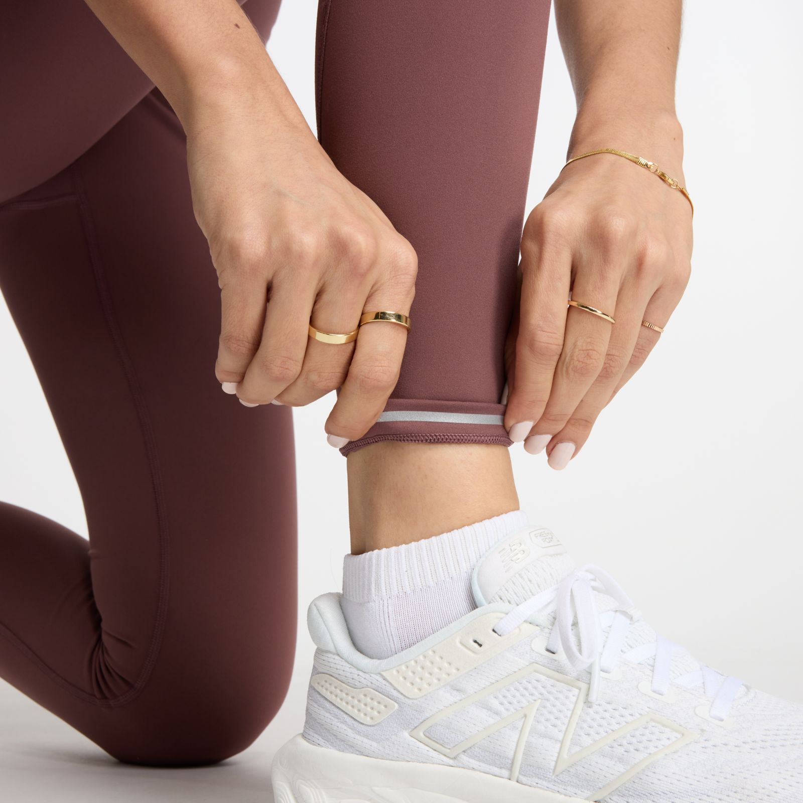 NB New Balance Women's LEGGINGS for Exercising Grey & Black 💥 G5241