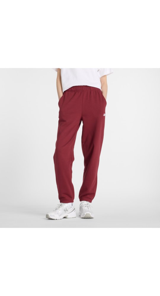 New Balance Sport Essentials French Terry Jogger in Monarch Burgundy