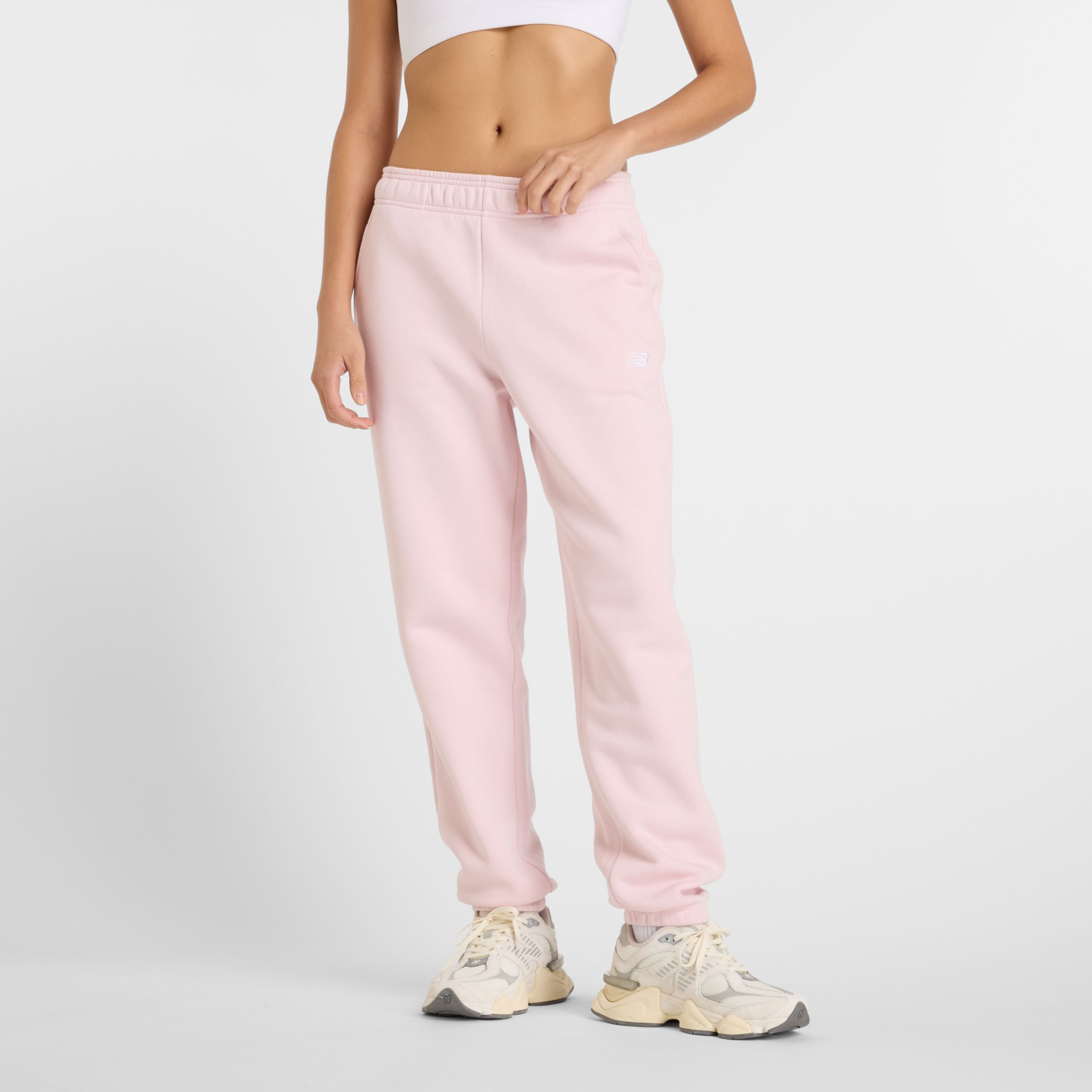 

New Balance Women's Sport Essentials Fleece Jogger Pink - Pink