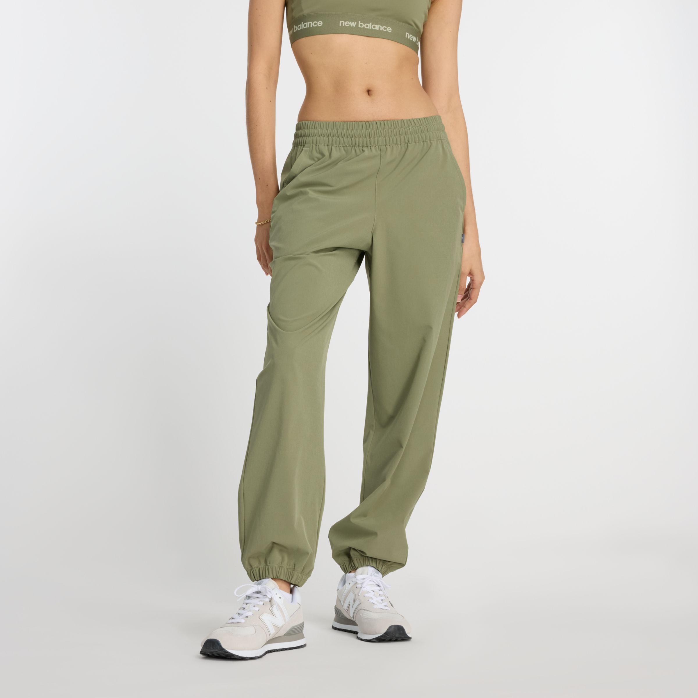 Athletics New Balance Woven Track Pant Black New Balance Woven