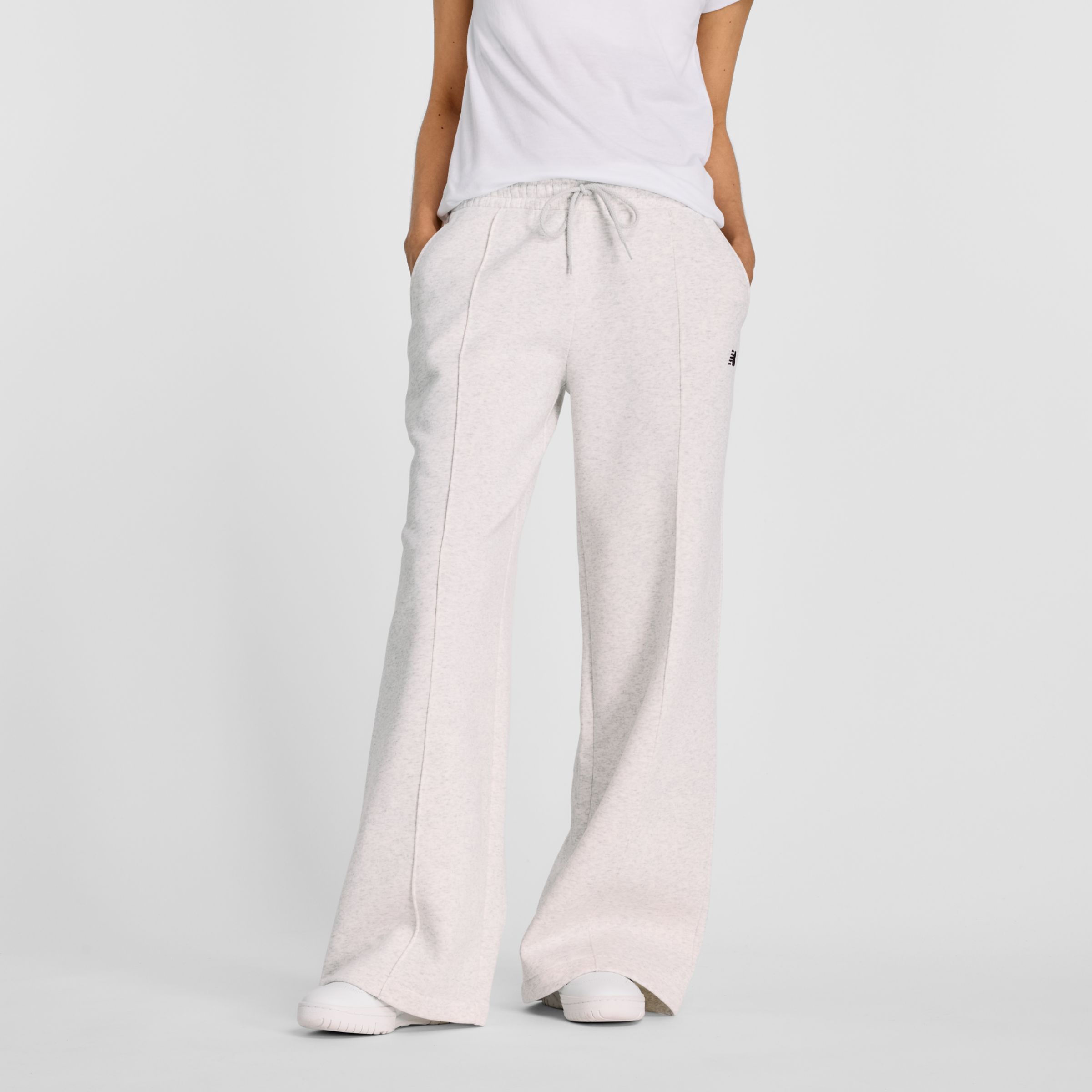 

New Balance Women's Fleece Wide Leg Pant Grey - Grey