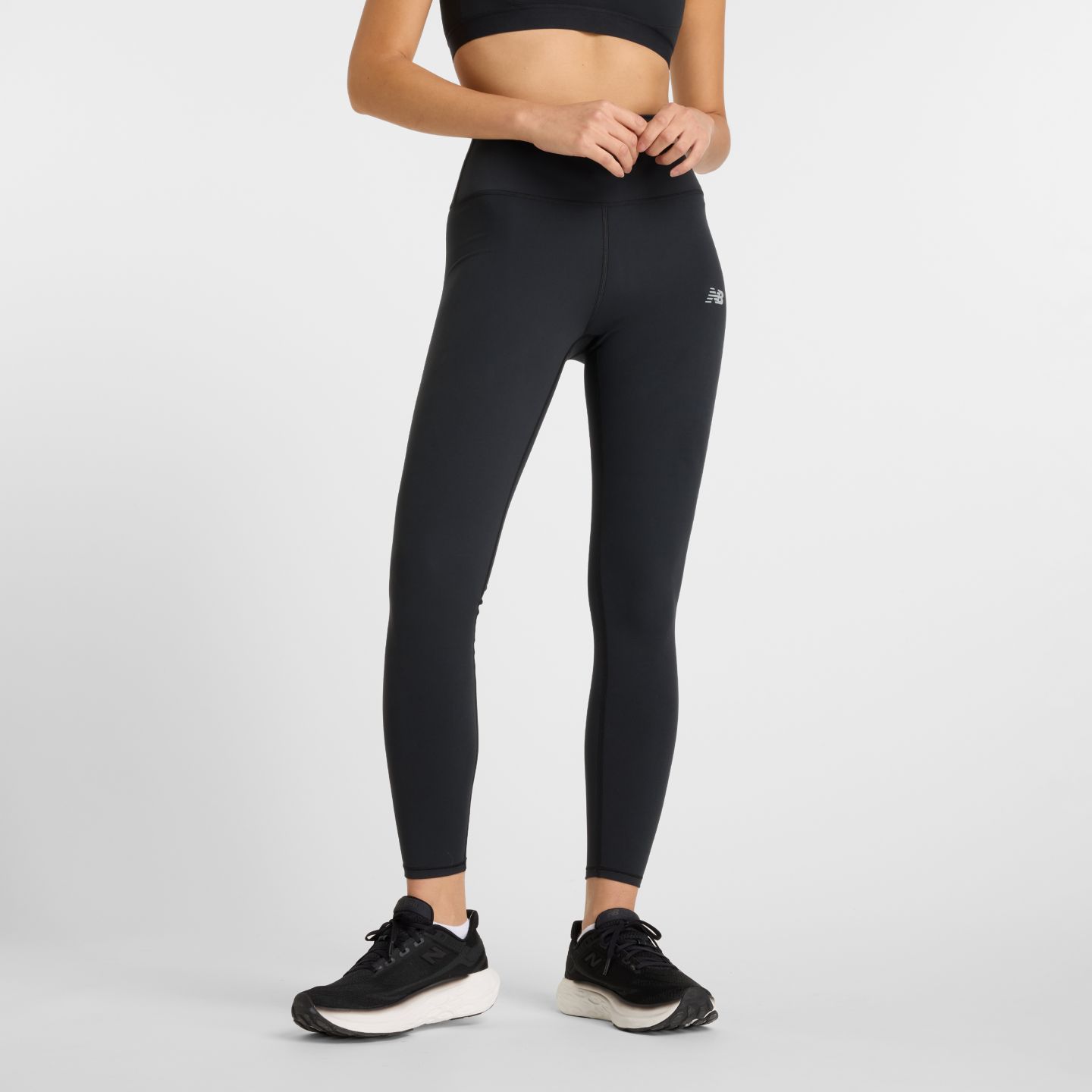 Женские леггинсы New Balance NB Harmony High Rise Legging 27", цвет: Чёрный — фото 1