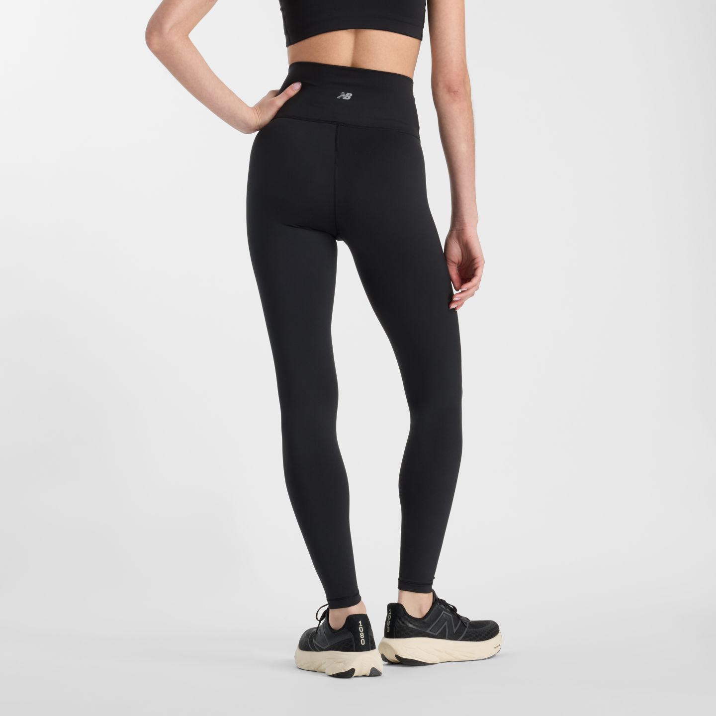 Женские леггинсы New Balance NB Define High Rise Legging 25", цвет: Чёрный — фото 2