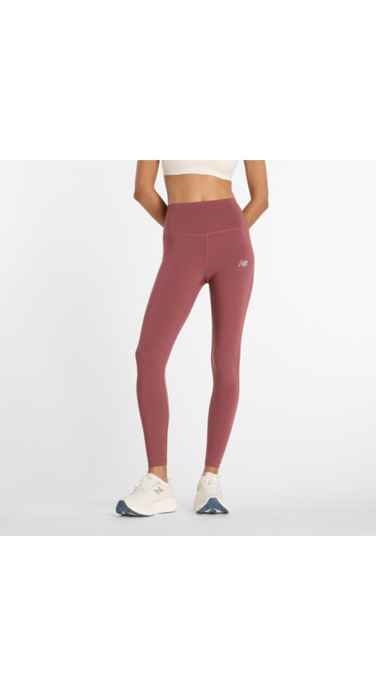 New Balance RC Legging 25" in Washed Burgundy