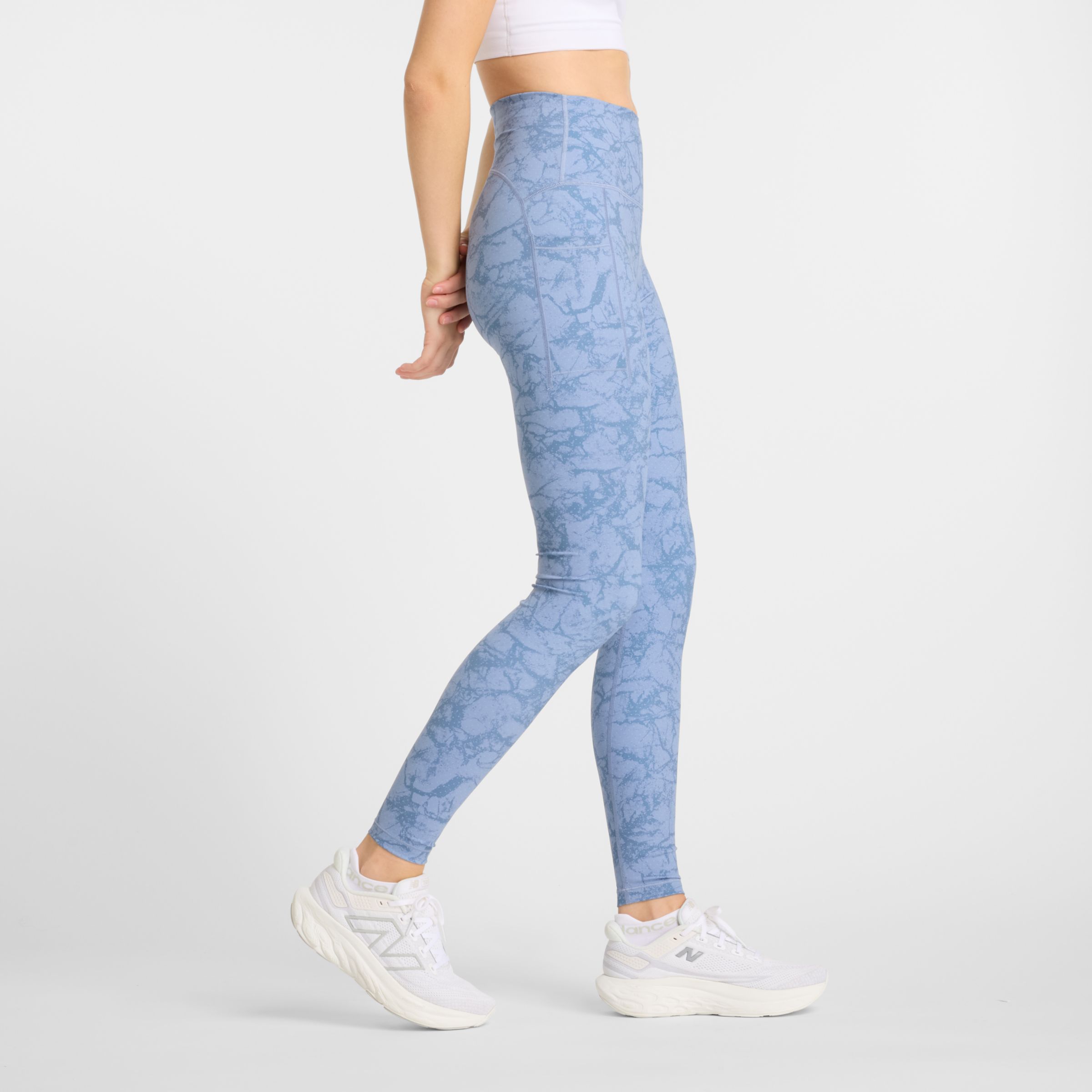 NB Sleek Printed Pocket High Rise Legging 27"