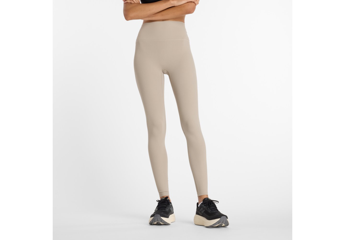 New Balance Ribbed High Rise Legging 27" in Arid Stone — photo 1 of 1
