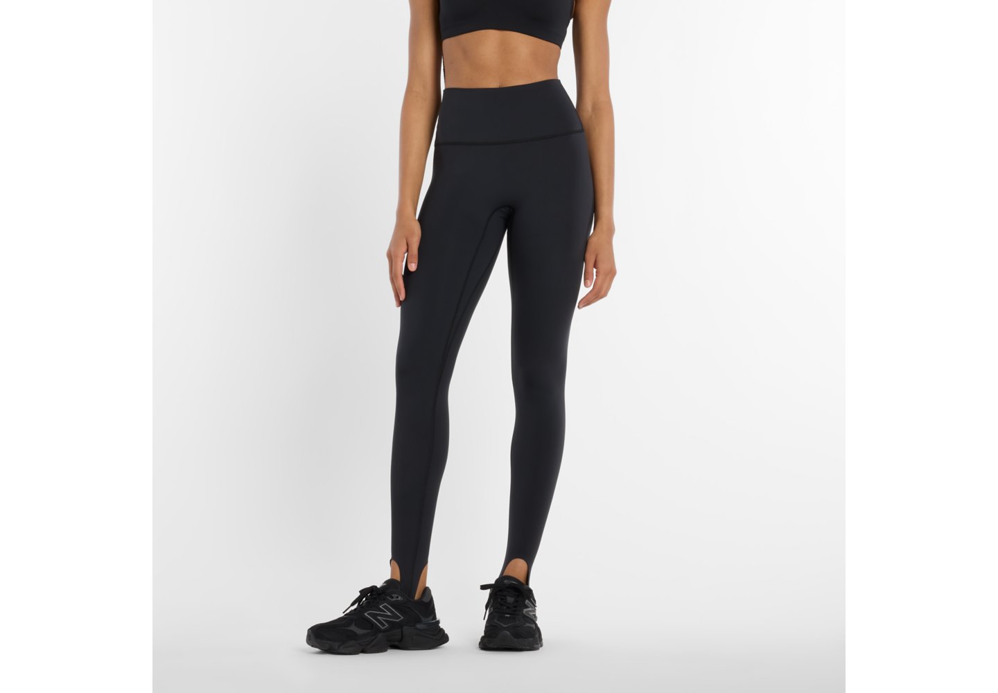 New Balance NB Sleek High Rise Stirrup Legging in Black — photo 1 of 1
