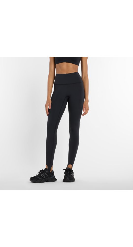New Balance NB Sleek High Rise Stirrup Legging in Black