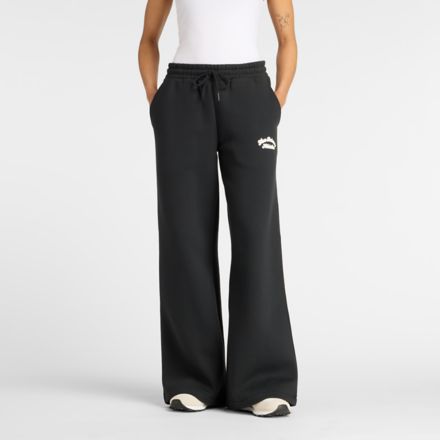 Linear Heritage Fleece Wide Leg Pant