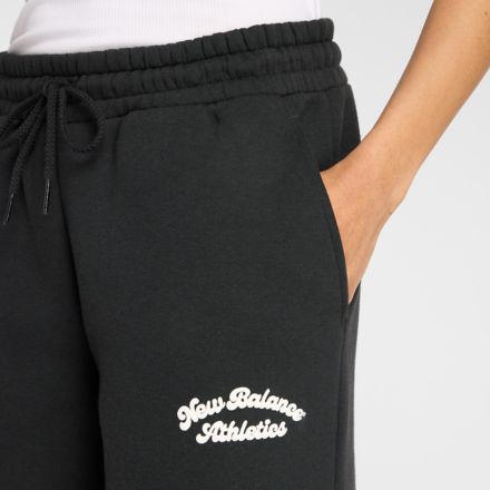 Linear Heritage Fleece Wide Leg Pant