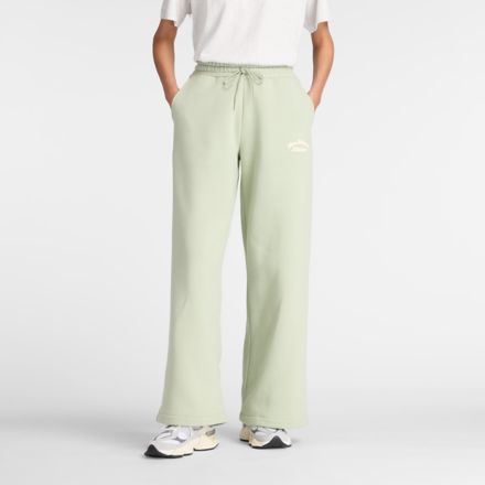 Linear Heritage Fleece Wide Leg Pant