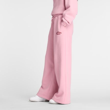 Linear Heritage Fleece Wide Leg Pant