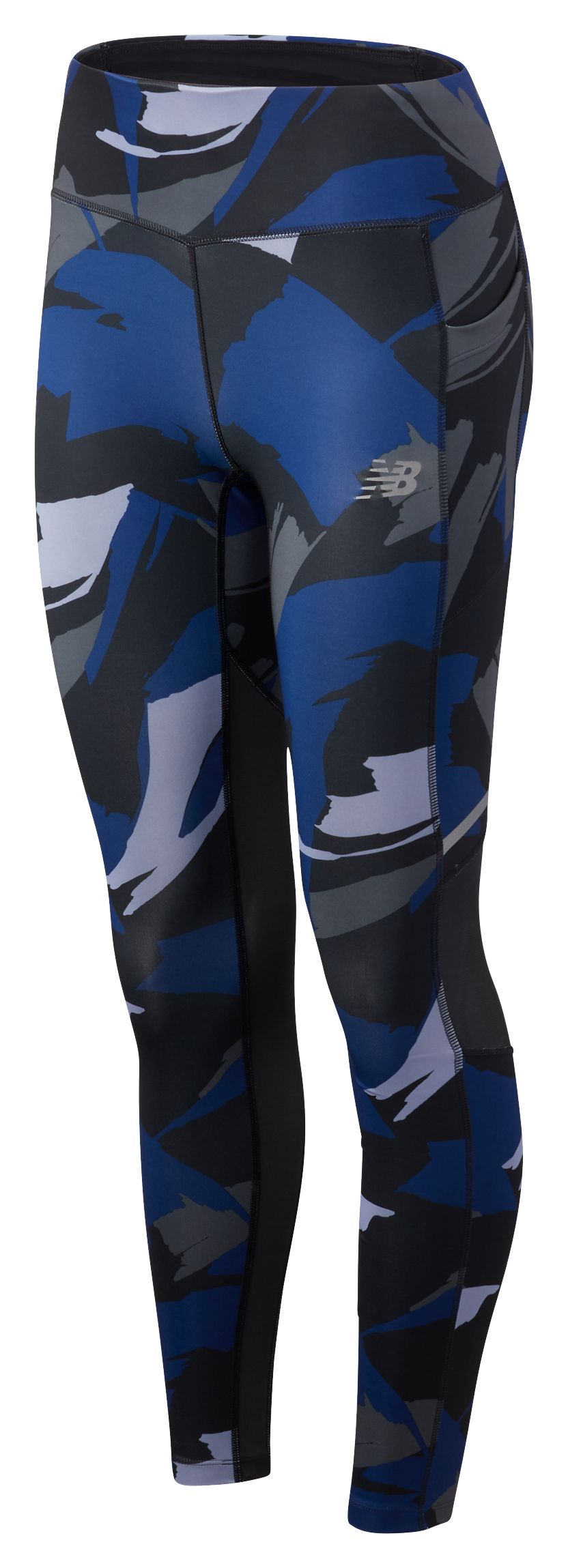 NB Printed Impact Tight, WP83229BLP, Techtonic Blue with Black & Outerspace