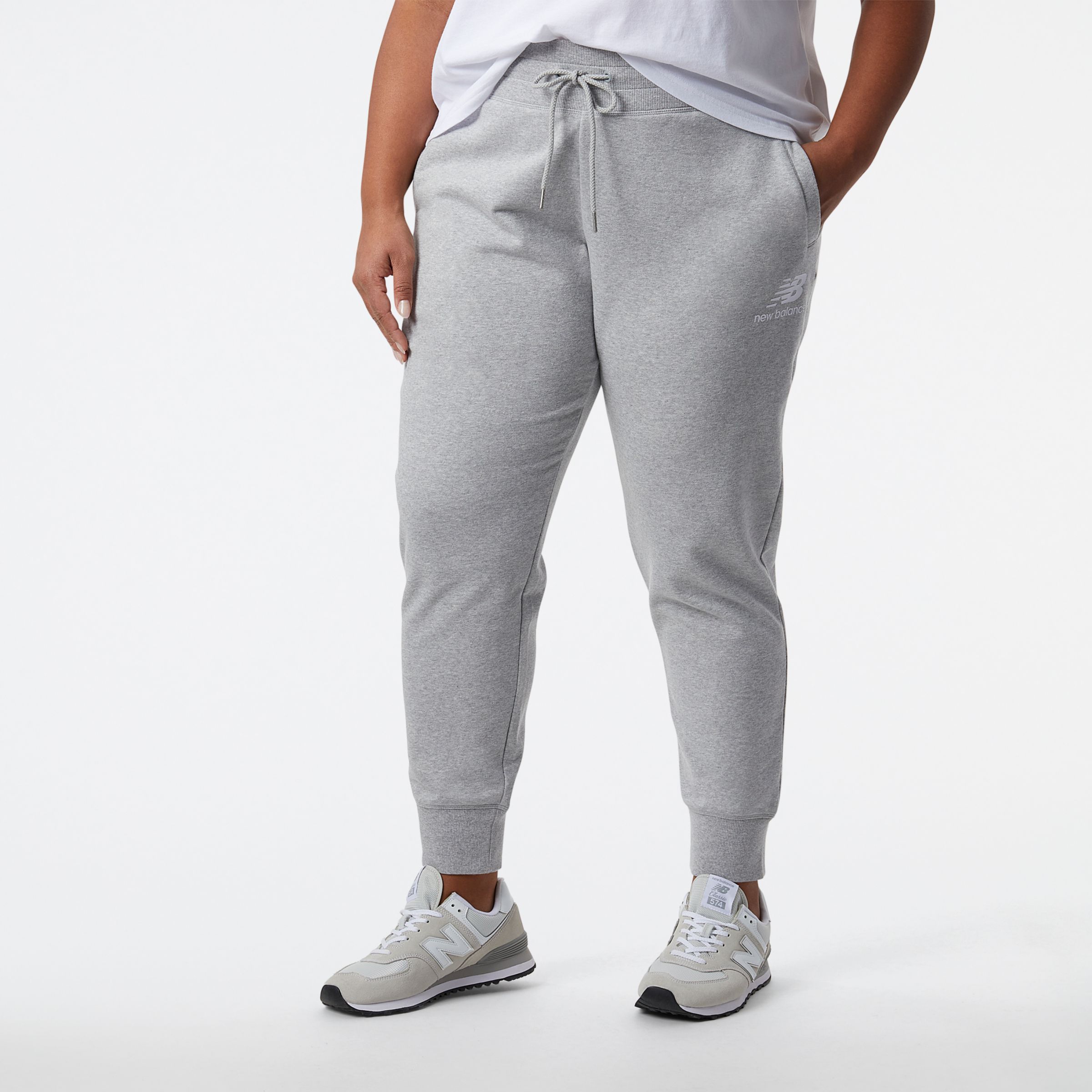 

New Balance Women's NB Essentials French Terry Sweatpant Grey - Grey