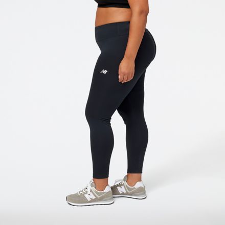 New Balance Running Relentless logo waistband leggings in black