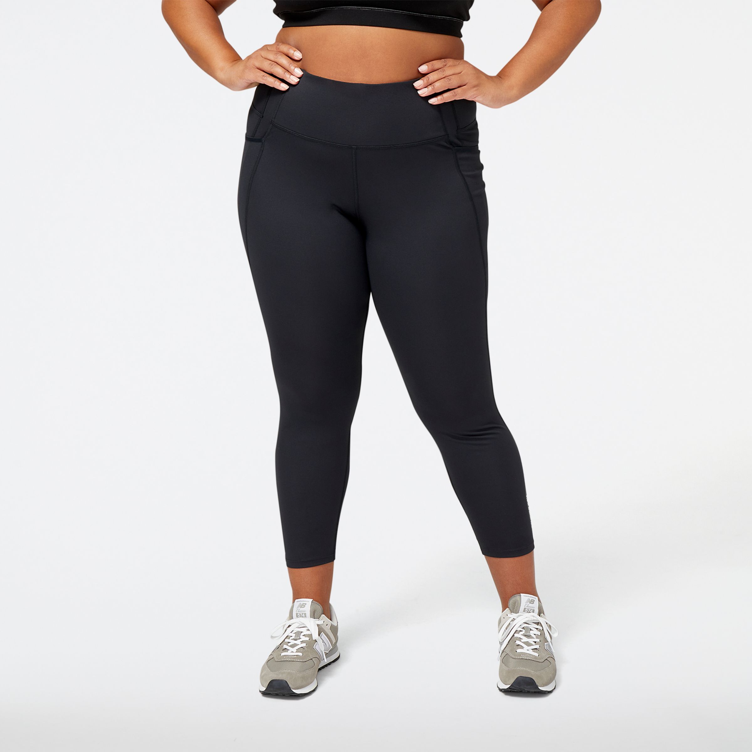 

New Balance Women's Shape Shield 7/8 Tight Black - Black