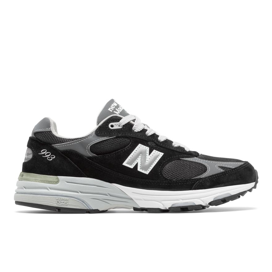 New Balance Made in USA 993 Shoes (Black With Grey 006 And White)