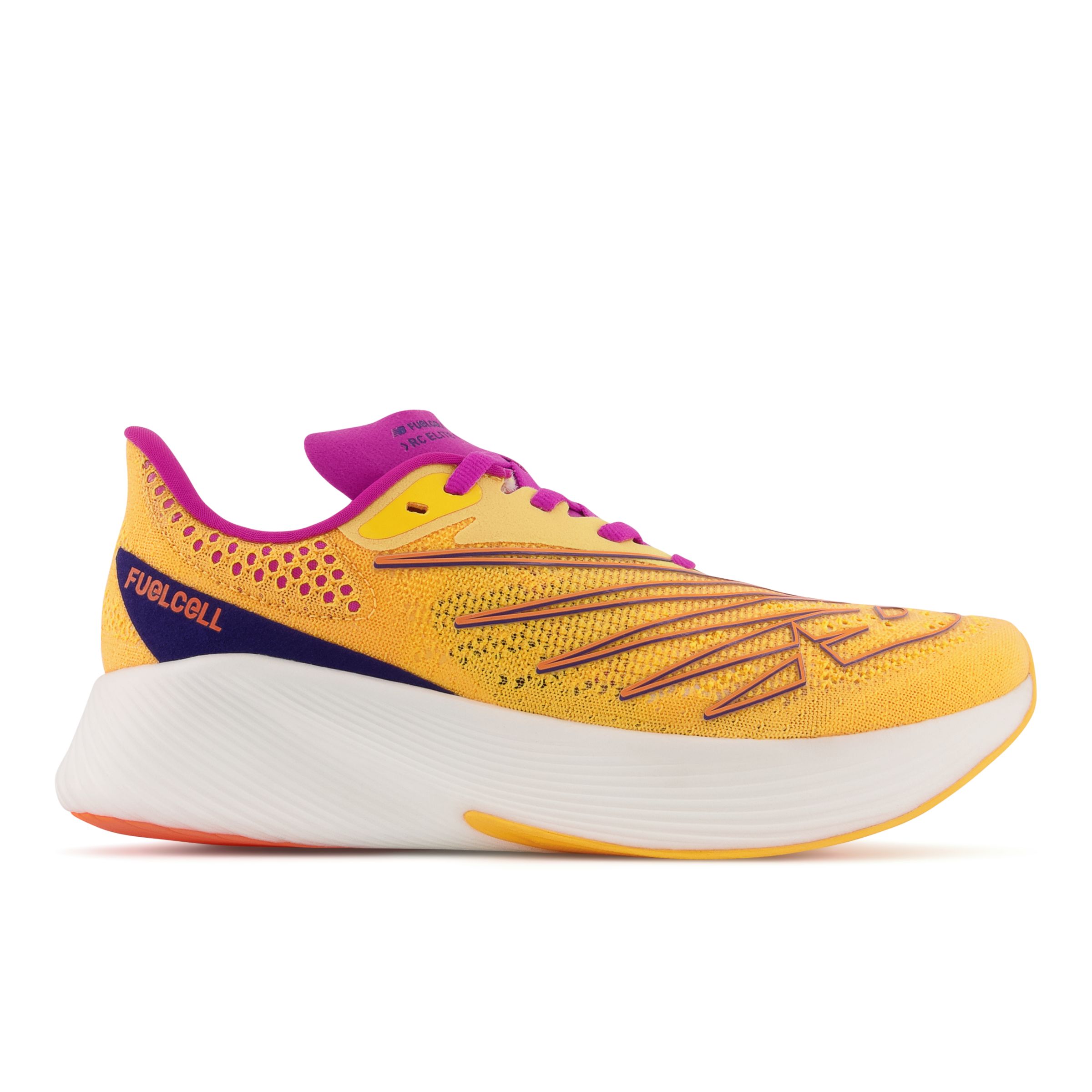 New Balance Femme FuelCell RC Elite v2 en Jaune/Rose/Bleu, Synthetic - WRCELCO2