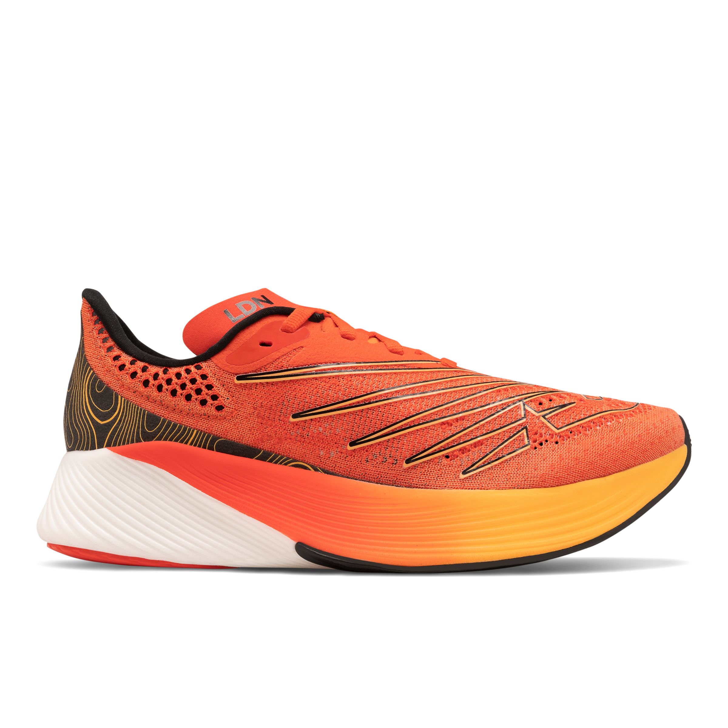 New Balance Mujer London Edition FuelCell RC Elite v2 in Roja/Naranja, Synthetic, Talla 36 - WRCELLN2