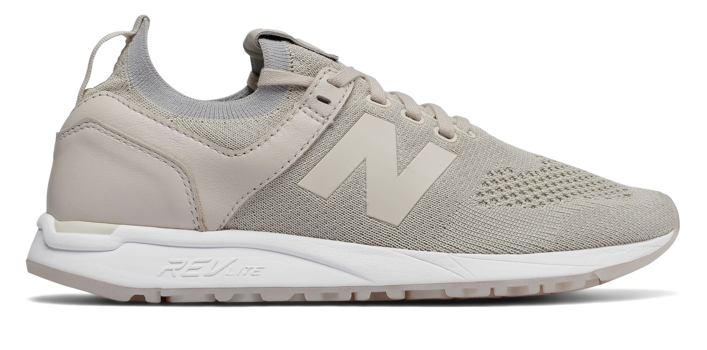 new balance lifestyle 247 deconstructed moonbeam & white shoes