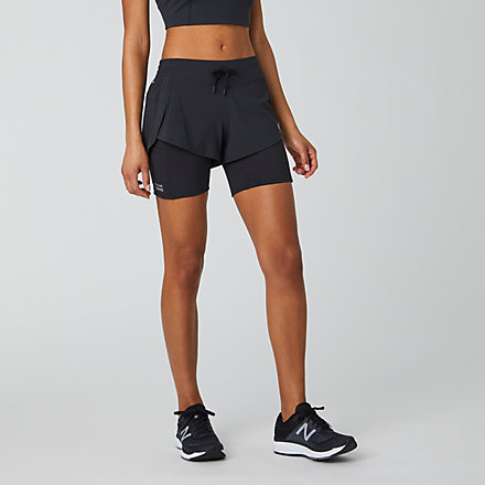 NB Impact Run 2 in 1 Shorts, WS01241BK image number null