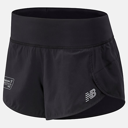 NB London Edition Impact Run 3 Inch Shorts, WS11239DBK image number null