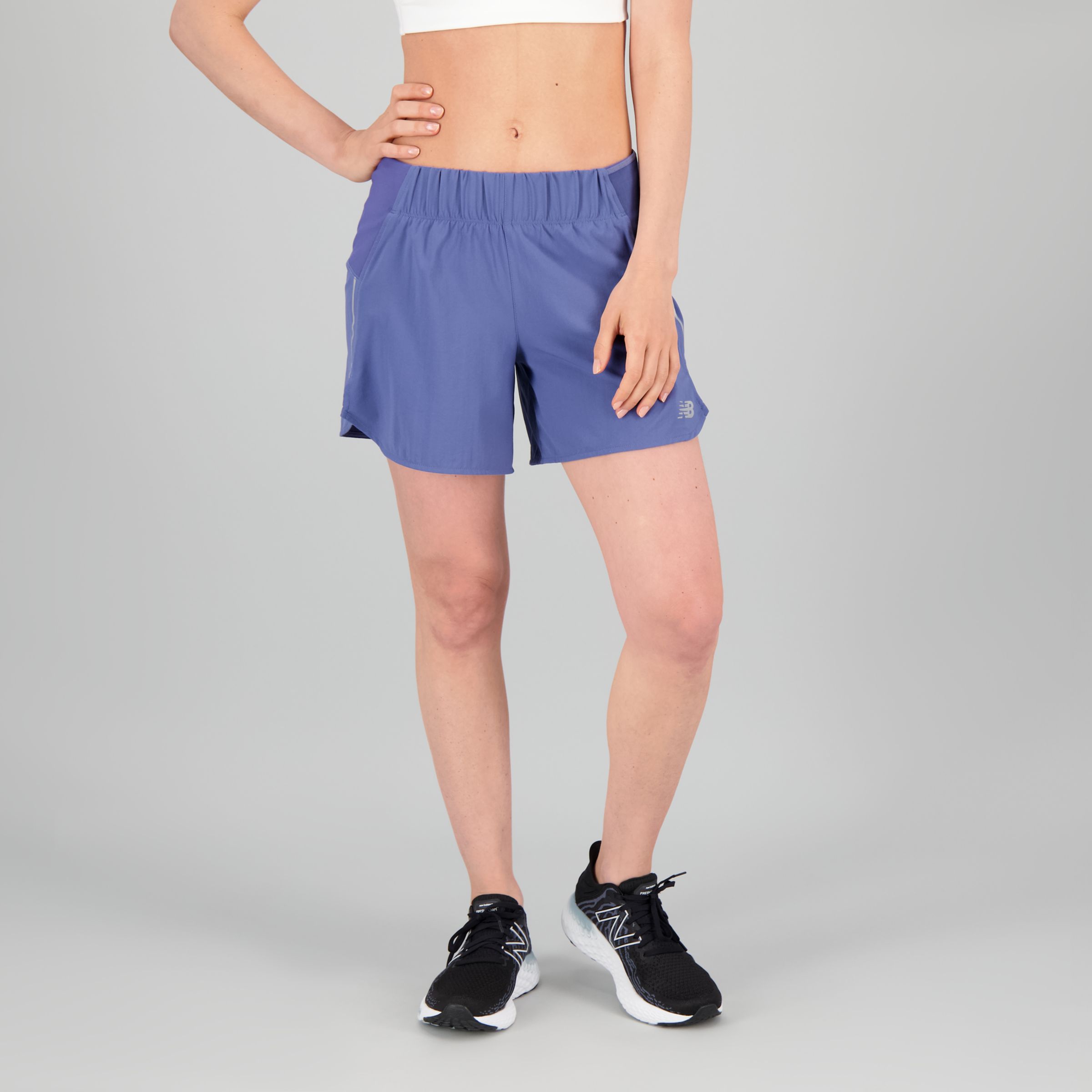 

New Balance Women's Impact Run 5 Inch Short Blue - Blue