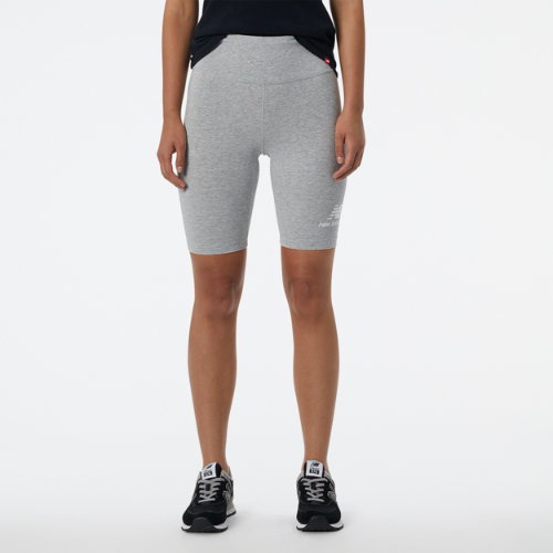 

New Balance Women's NB Essentials Stacked Fitted Short Grey - Grey