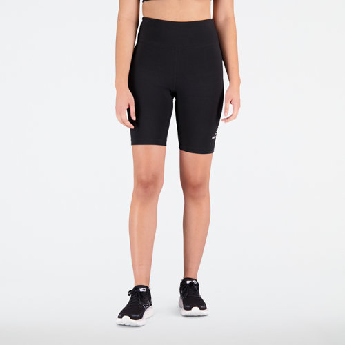 

New Balance Women's NB Essentials Stacked Fitted Short Black - Black