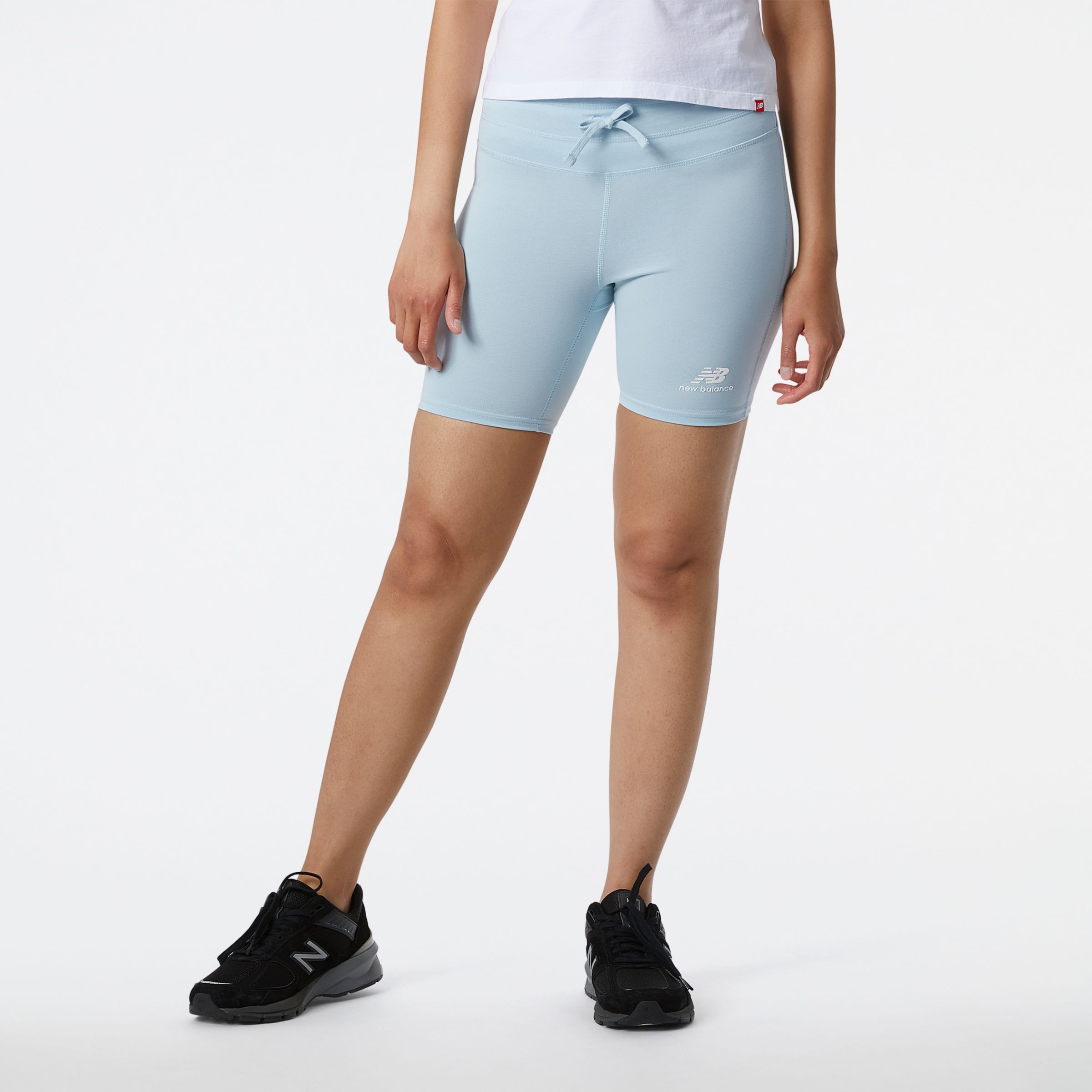 GYMSHARK light blue biker shorts