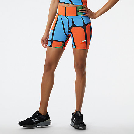 New Balance NB Athletics Kim Van Vuuren Printed Fitted Shorts, WS23551BM image number null