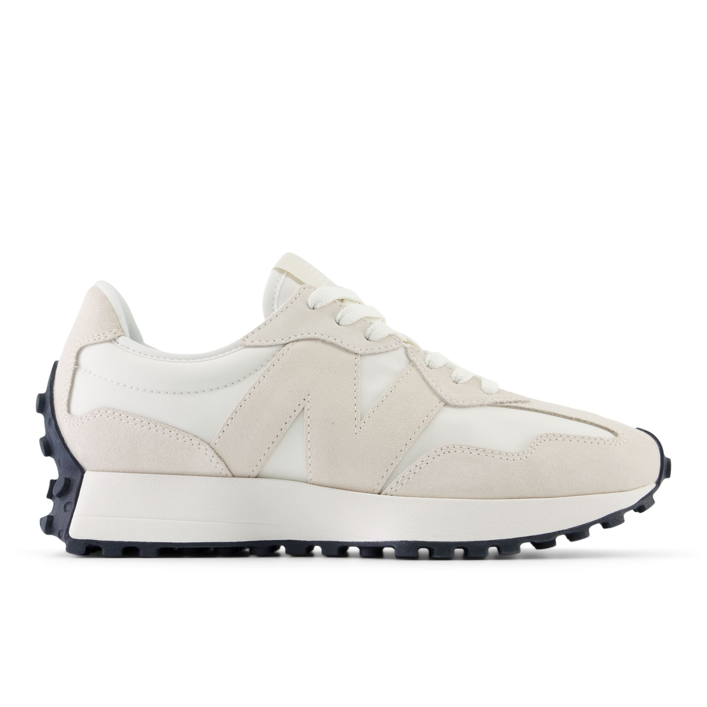 New Balance Femme 327 en Beige/Blanc, Suede/Mesh, Taille 40.5