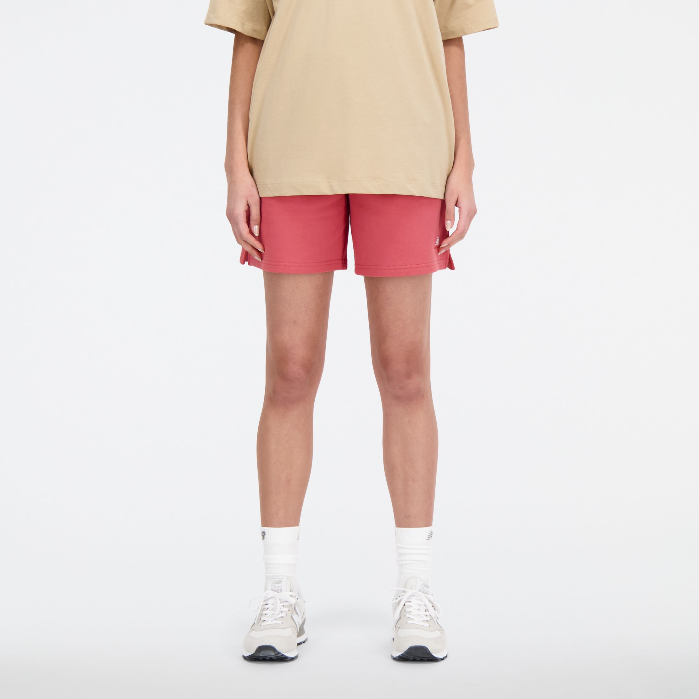 

New Balance Women's Sport Essentials Premium French Terry Short Red - Red