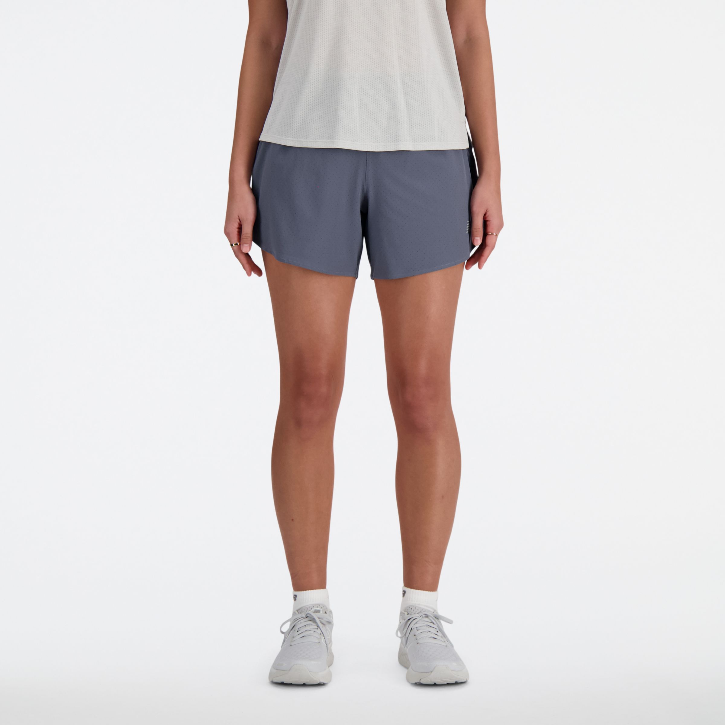 New Balance Women's Rc Short 5" In Grey
