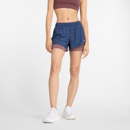  New Balance Core 3 inch 2 In 1 Woven Short : Clothing