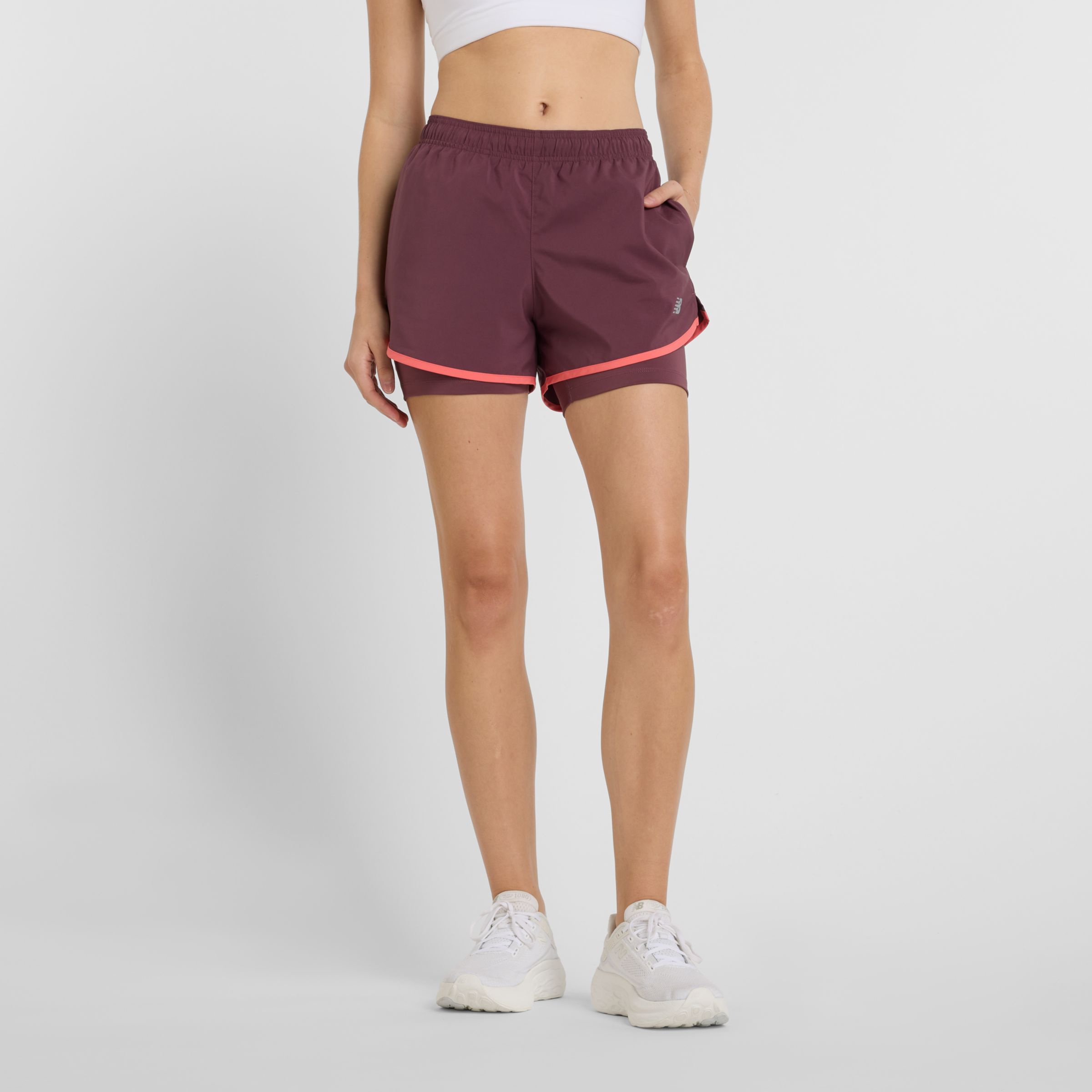 

New Balance Women's Sport Essentials 2-in-1 Short 3" Purple - Purple