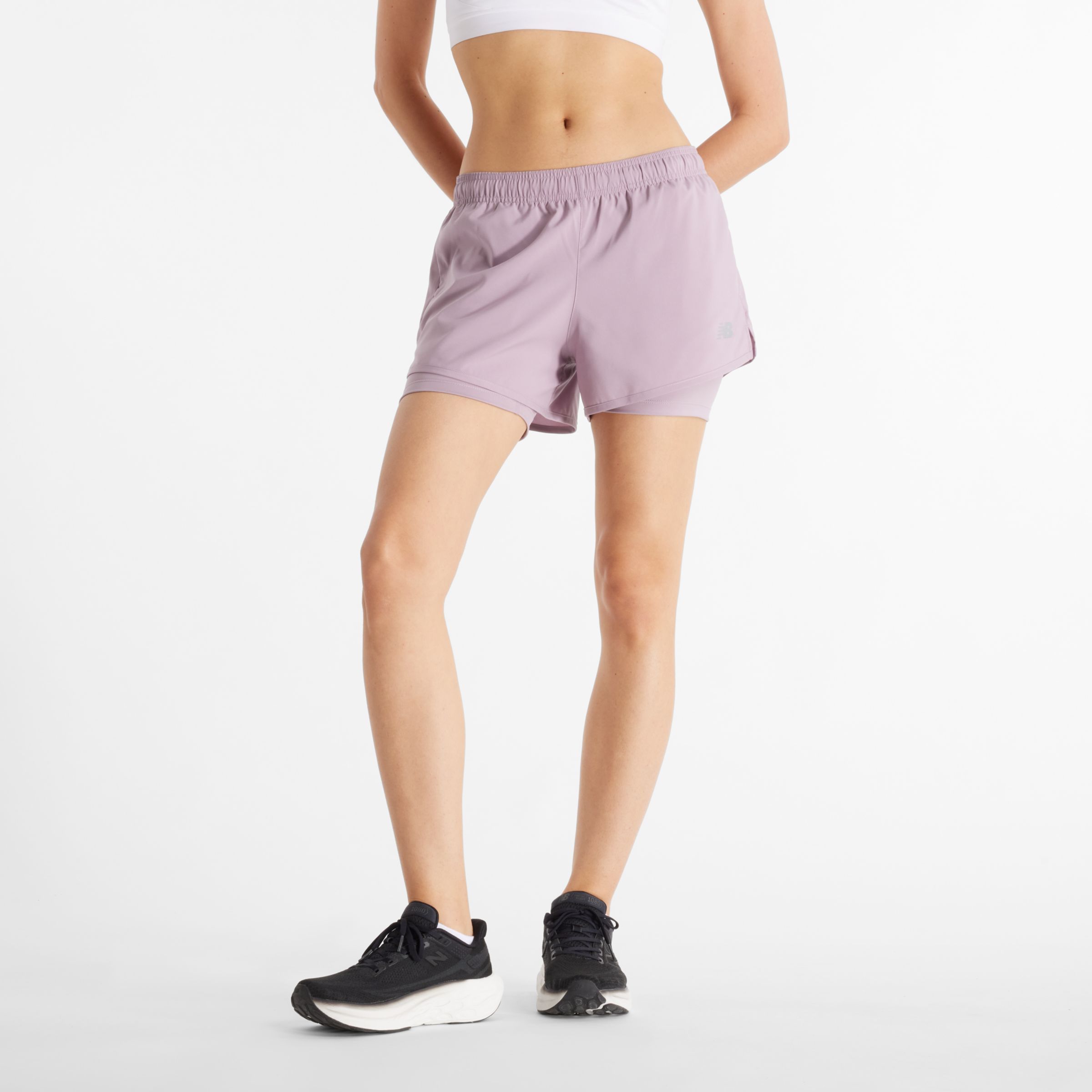 

New Balance Women's Sport Essentials 2-in-1 Short 3" Purple - Purple