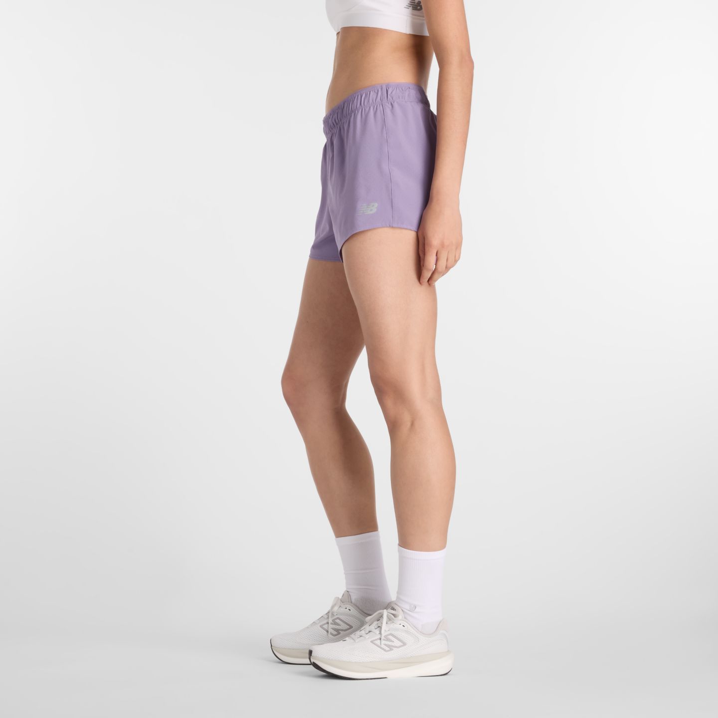 Женские шорты New Balance RC Short 3", цвет: Фиолетовый — фото 5