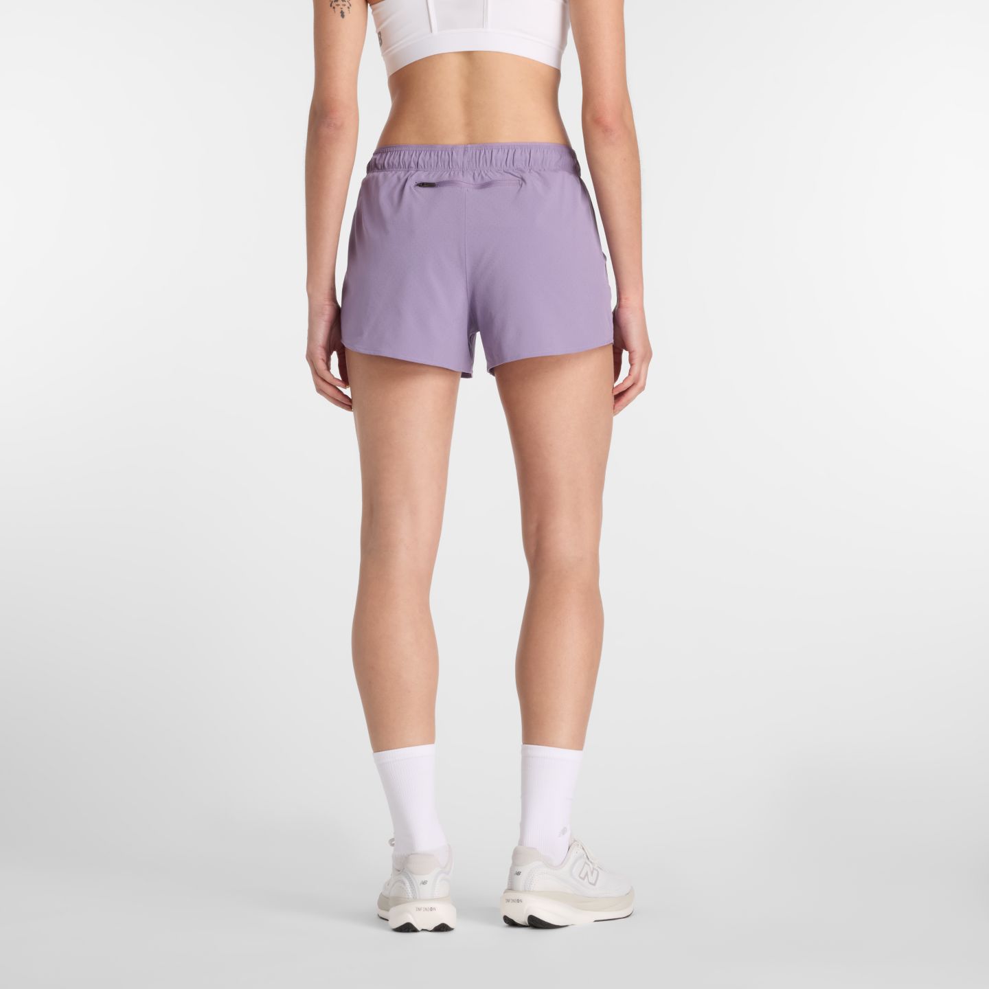Женские шорты New Balance RC Short 3", цвет: Фиолетовый — фото 4
