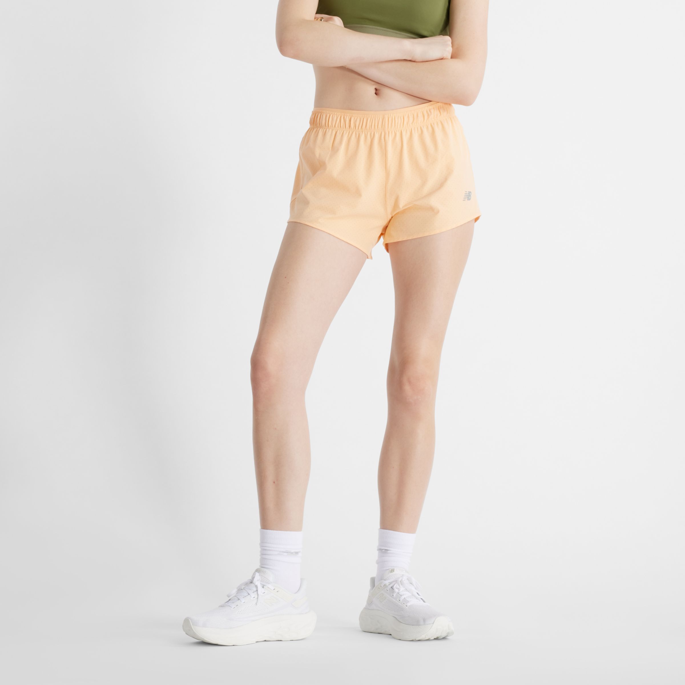 

New Balance Women's RC Short 3" Orange - Orange