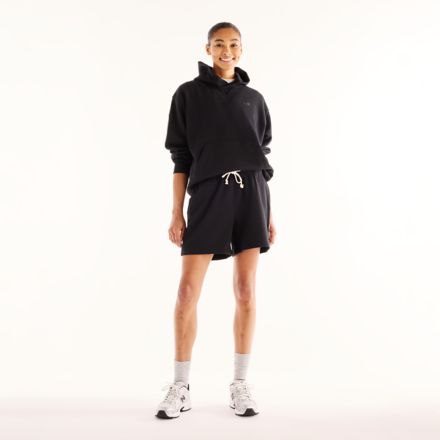 Culotte courte en jersey bouclette Athletics, NOIR, WS41508BK