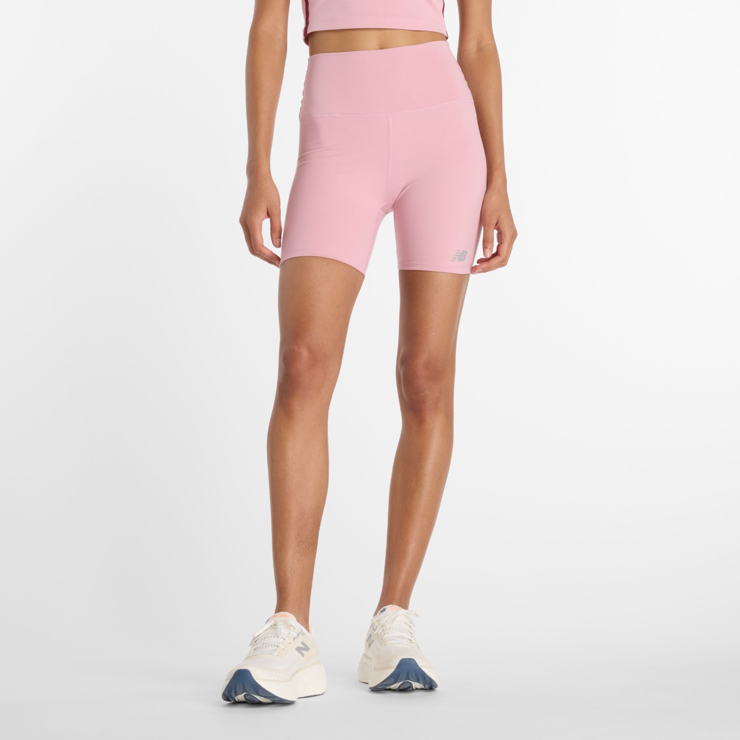 New Balance Women's Nb Harmony High Rise Short 6" In Pink