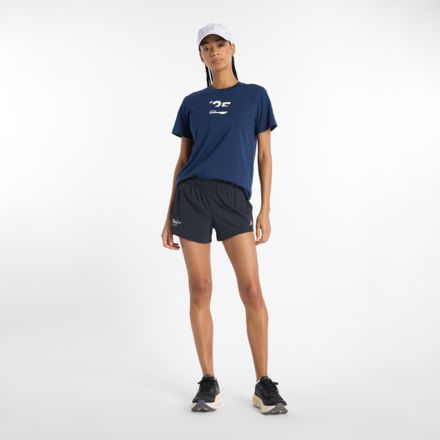 United Airlines NYC Half RC Short 3", BLACK, WS51286CBK