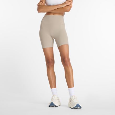Ribbed High Rise Short 6"