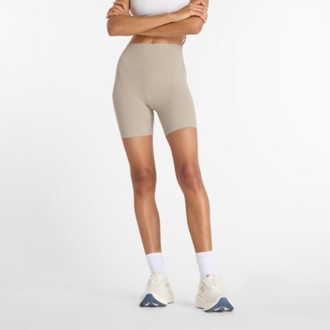 Ribbed High Rise Short 6"