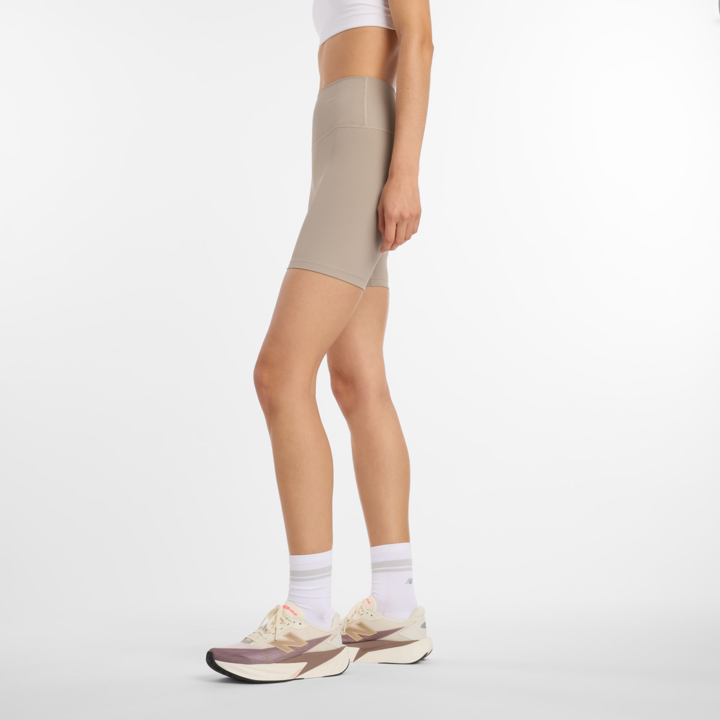 NYC Marathon Rib High Rise Short 6"