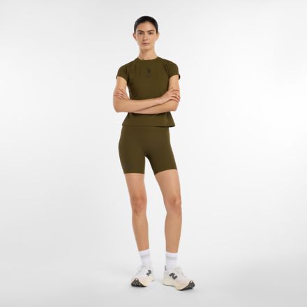 NYC Marathon Rib High Rise Short 6"