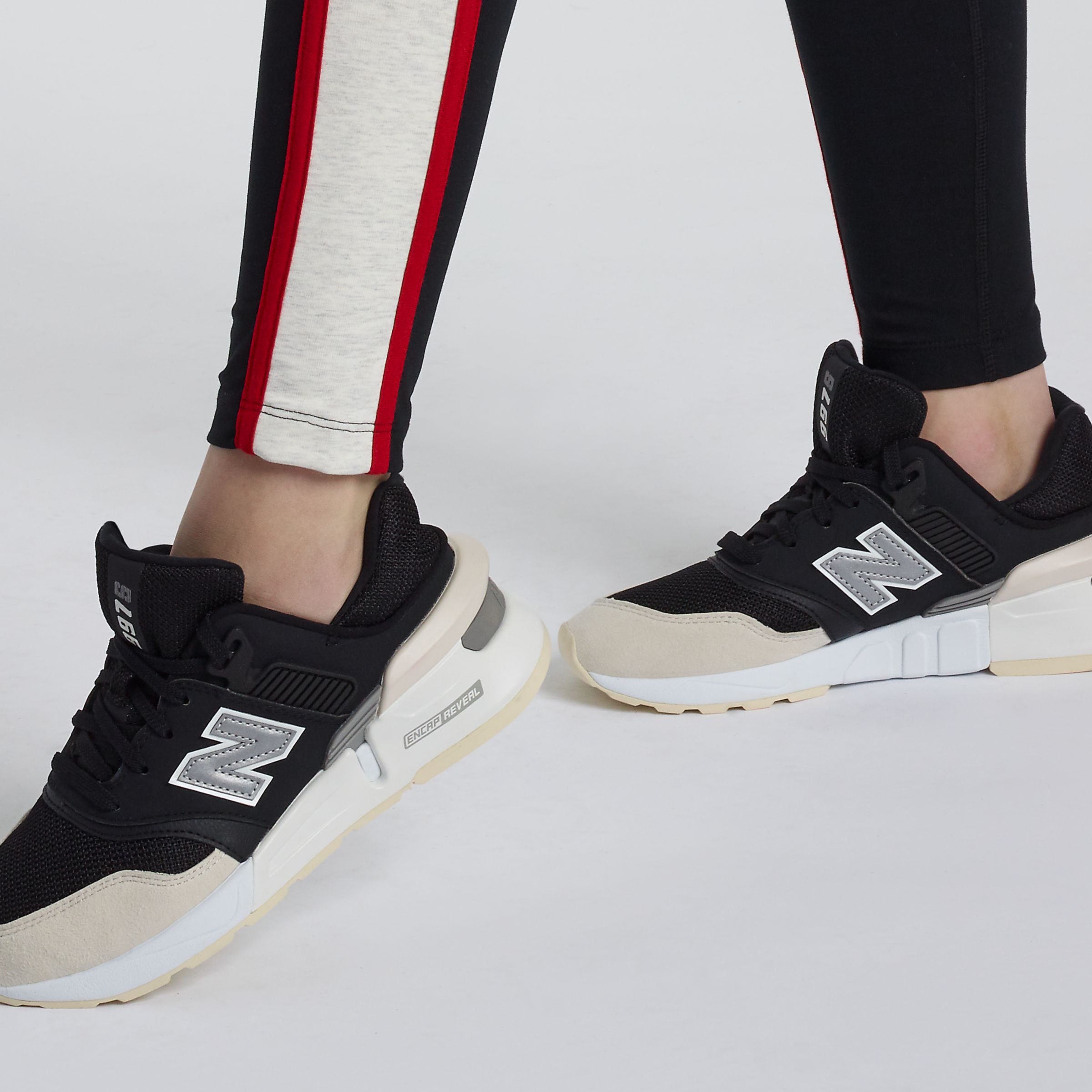 new balance 997 sport women's black and white