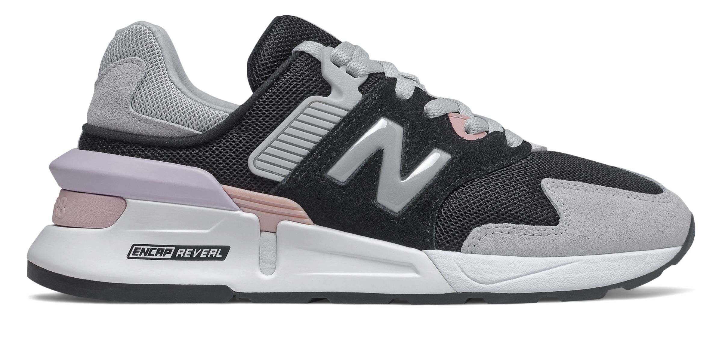 new balance 997 black grey